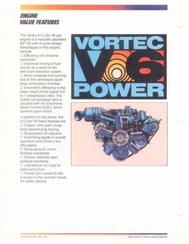 1986 Chevrolet Truck Facts Brochure Page 51